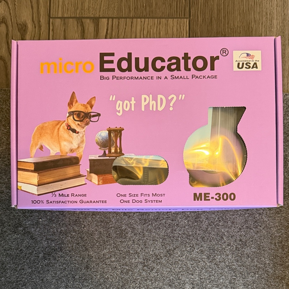Micro Educator Purple Dog Training Remote and Receiver